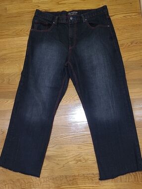 Brooklyn Unlimited Co Men's Jeans with Red Contrasting Stitching Size 36x32
